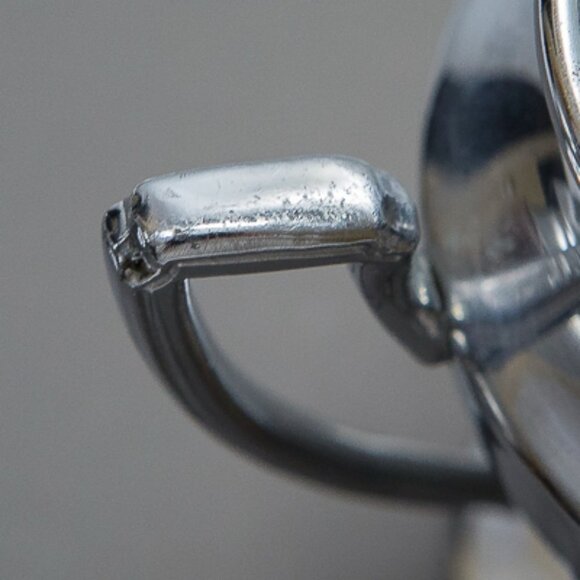 Vintage CHROME Sugar and Creamer Set PAIR - Picture 10 of 14